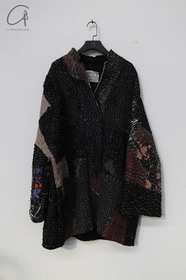 By Walid Orphan Series Albert Jacket Wool Coat 270031WW AW21 black